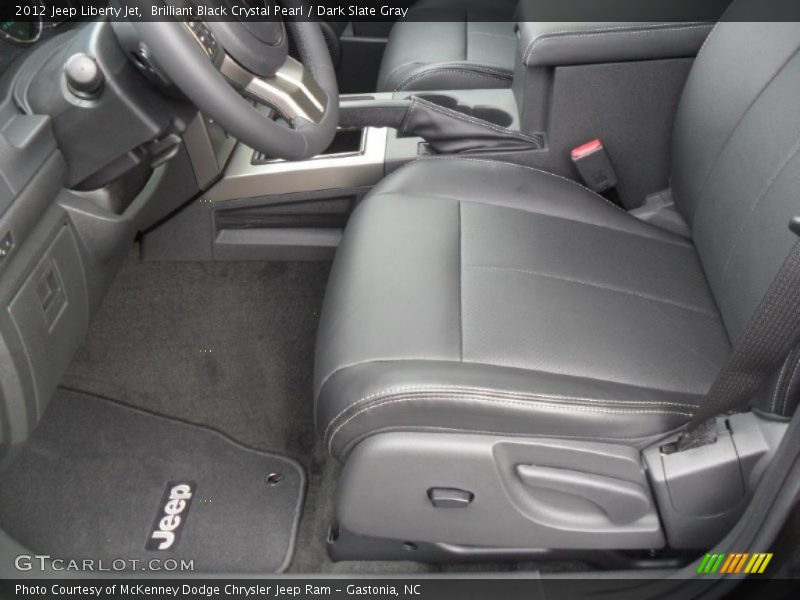 Brilliant Black Crystal Pearl / Dark Slate Gray 2012 Jeep Liberty Jet