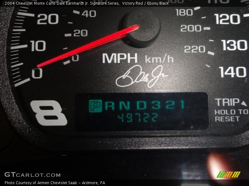 Victory Red / Ebony Black 2004 Chevrolet Monte Carlo Dale Earnhardt Jr. Signature Series