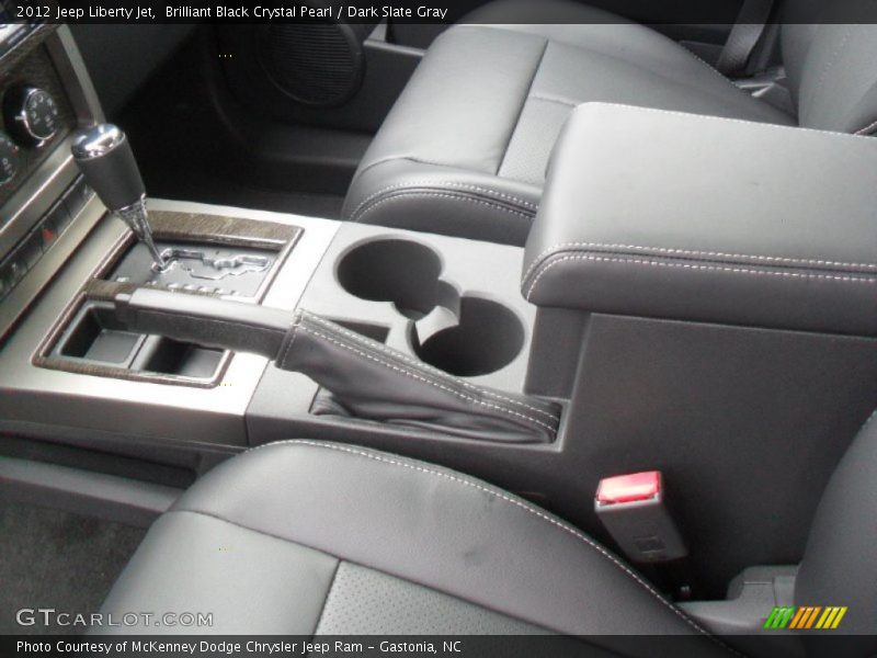 Brilliant Black Crystal Pearl / Dark Slate Gray 2012 Jeep Liberty Jet