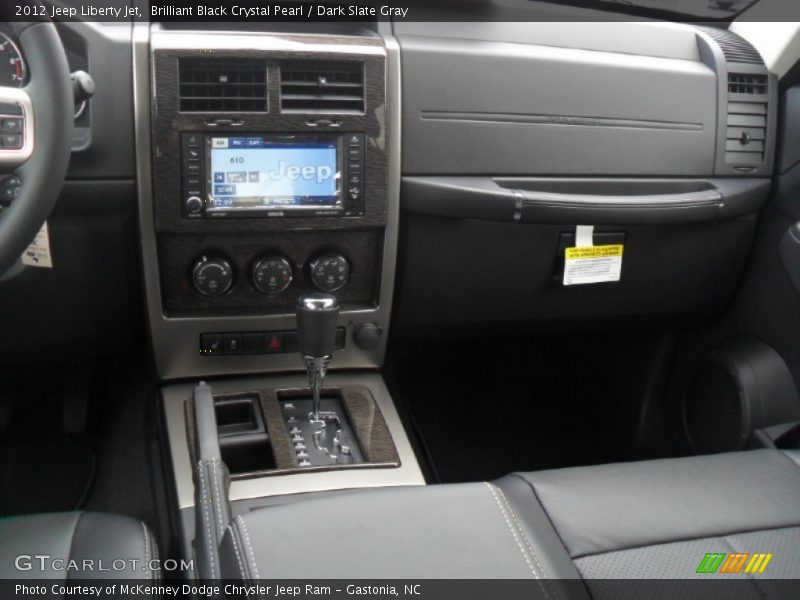 Brilliant Black Crystal Pearl / Dark Slate Gray 2012 Jeep Liberty Jet