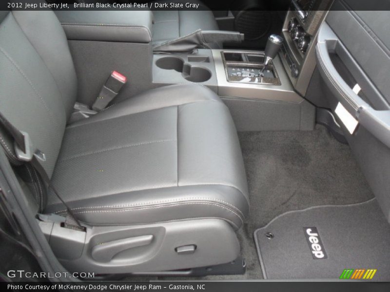Brilliant Black Crystal Pearl / Dark Slate Gray 2012 Jeep Liberty Jet