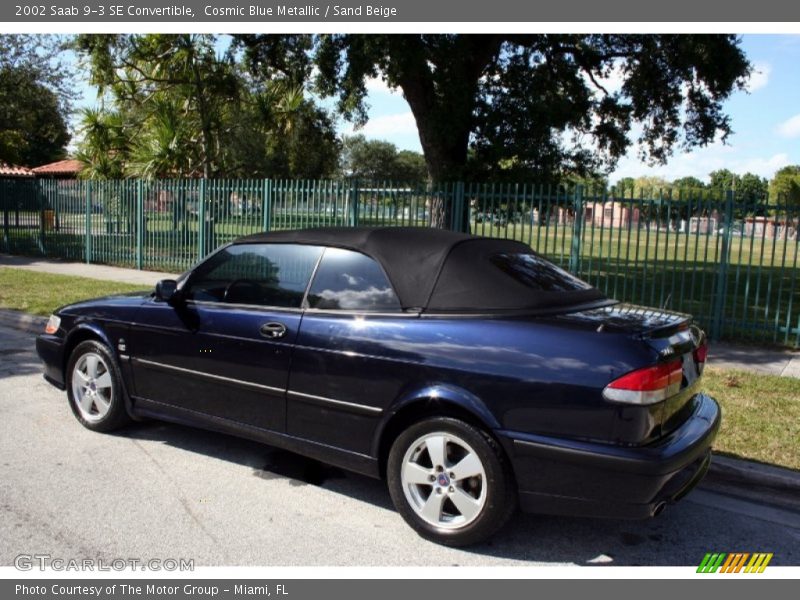 Cosmic Blue Metallic / Sand Beige 2002 Saab 9-3 SE Convertible