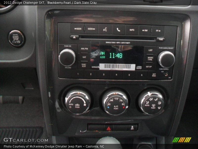 Controls of 2012 Challenger SXT