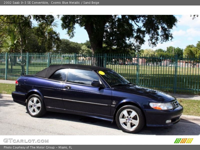  2002 9-3 SE Convertible Cosmic Blue Metallic