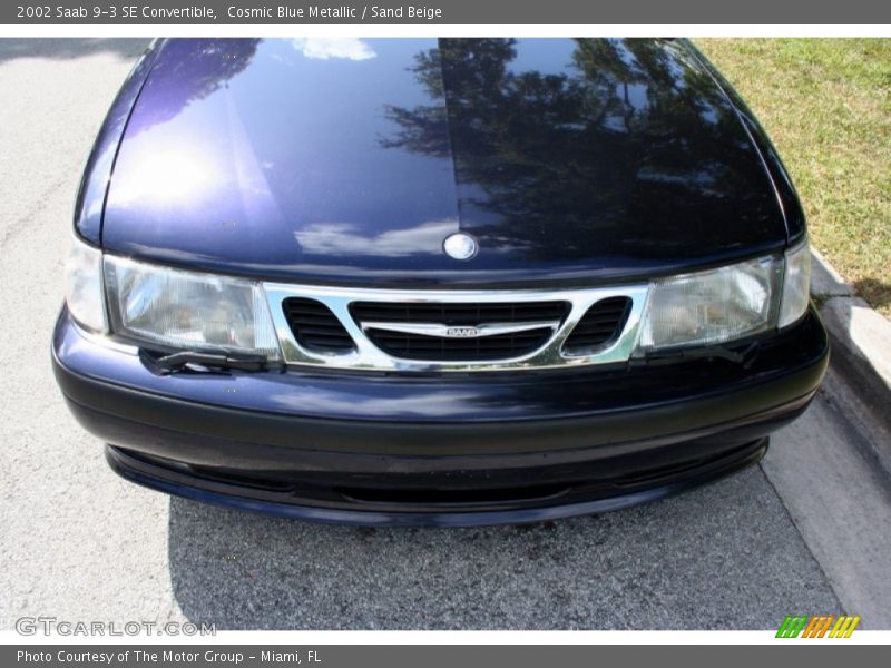 Cosmic Blue Metallic / Sand Beige 2002 Saab 9-3 SE Convertible