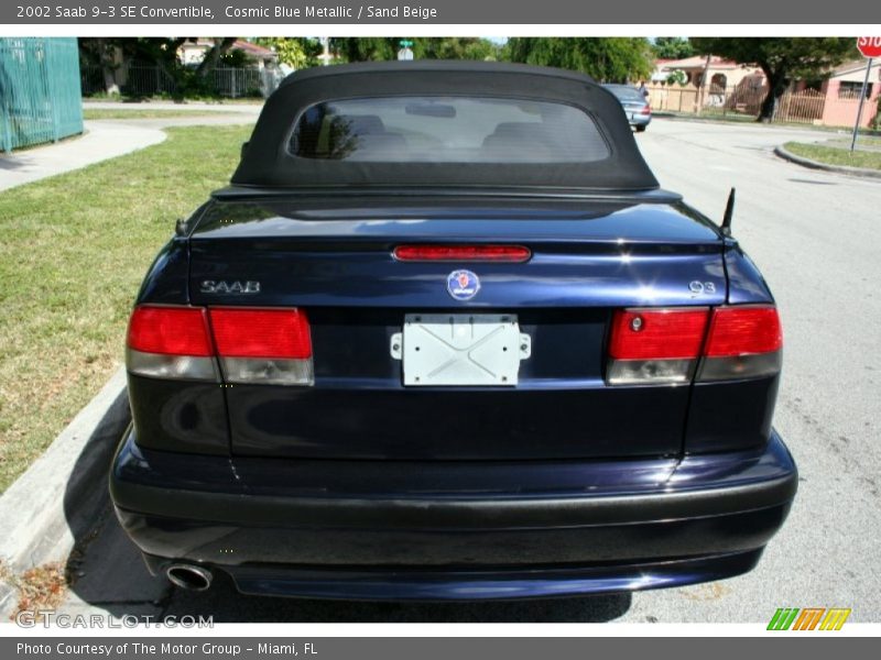 Cosmic Blue Metallic / Sand Beige 2002 Saab 9-3 SE Convertible