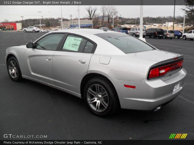 Bright Silver Metallic / Black 2012 Dodge Charger SXT