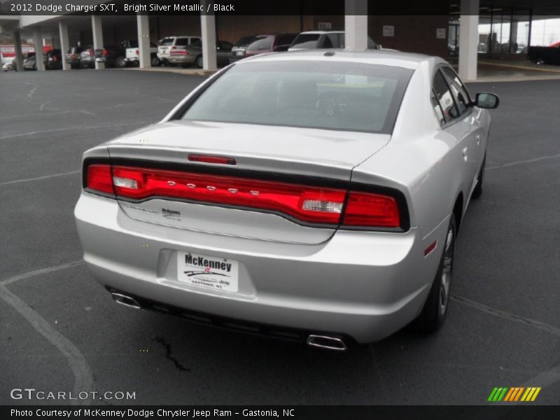 Bright Silver Metallic / Black 2012 Dodge Charger SXT
