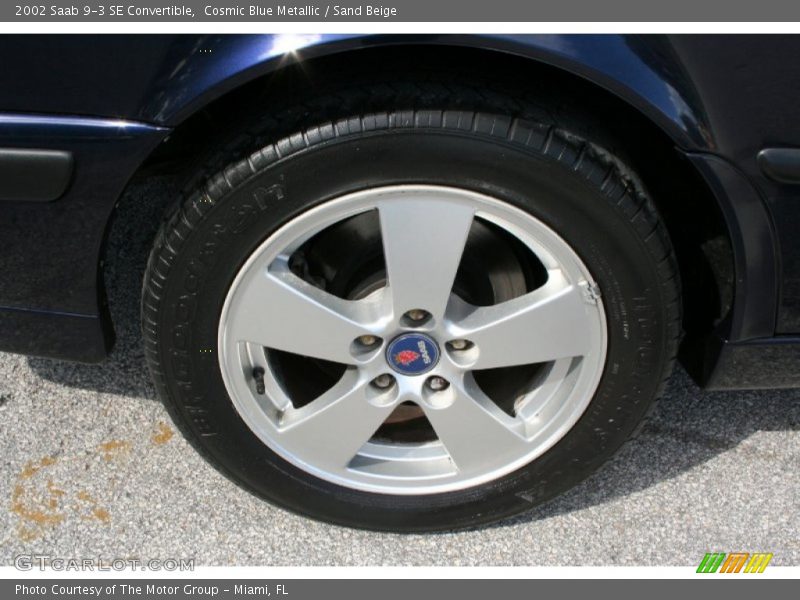 Cosmic Blue Metallic / Sand Beige 2002 Saab 9-3 SE Convertible