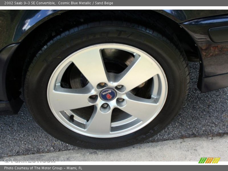 Cosmic Blue Metallic / Sand Beige 2002 Saab 9-3 SE Convertible