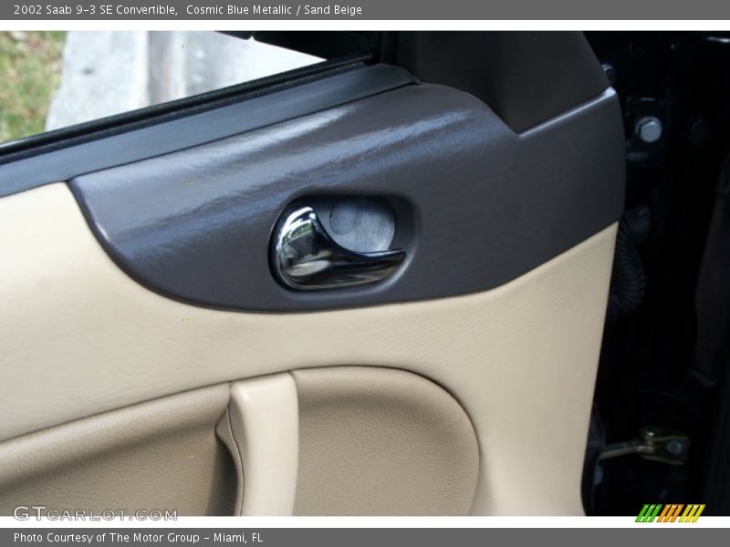 Cosmic Blue Metallic / Sand Beige 2002 Saab 9-3 SE Convertible
