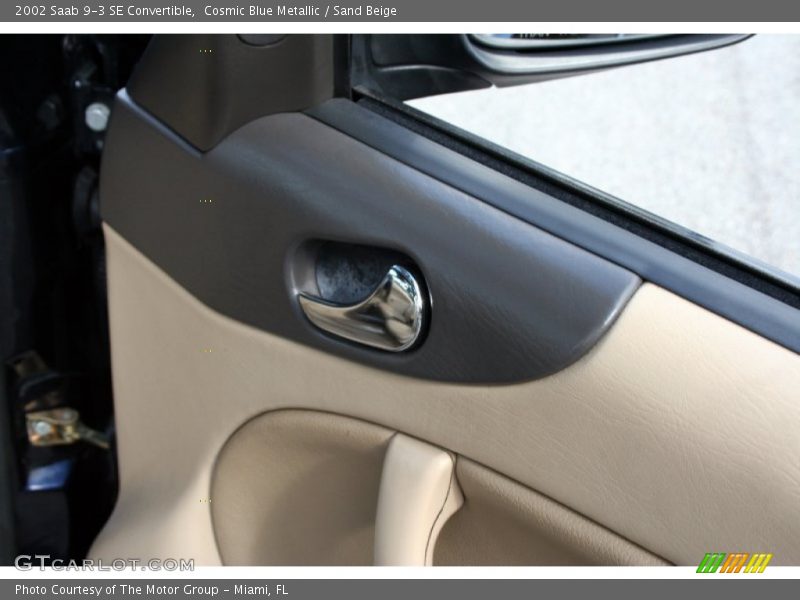 Cosmic Blue Metallic / Sand Beige 2002 Saab 9-3 SE Convertible