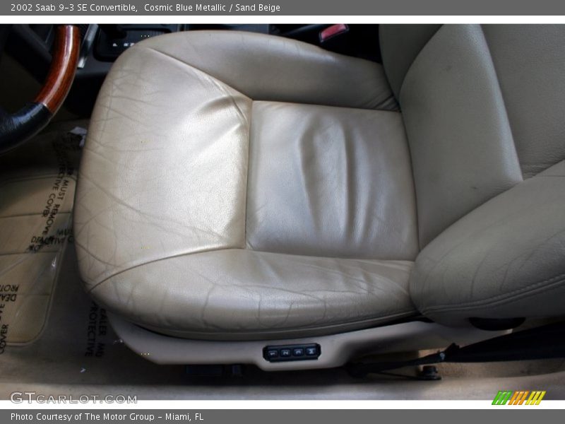 Cosmic Blue Metallic / Sand Beige 2002 Saab 9-3 SE Convertible