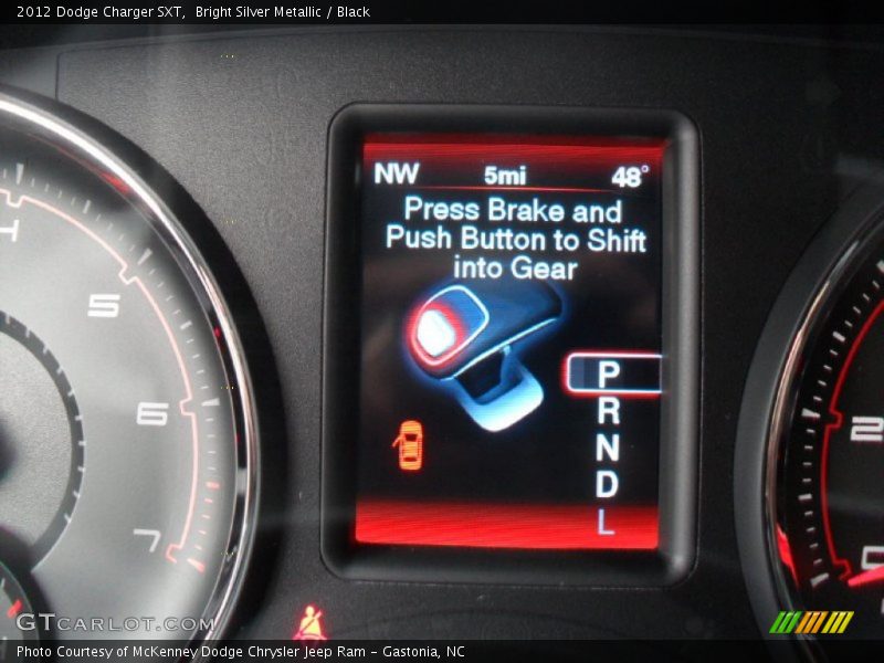 Bright Silver Metallic / Black 2012 Dodge Charger SXT