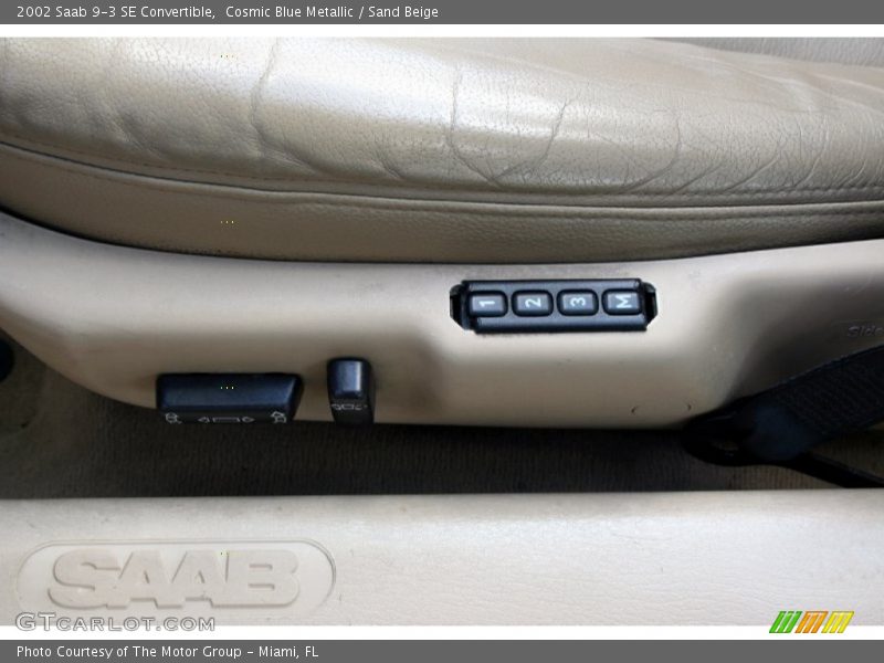 Cosmic Blue Metallic / Sand Beige 2002 Saab 9-3 SE Convertible