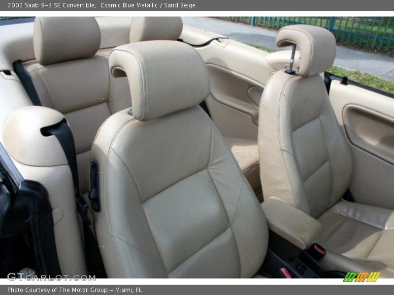 Cosmic Blue Metallic / Sand Beige 2002 Saab 9-3 SE Convertible