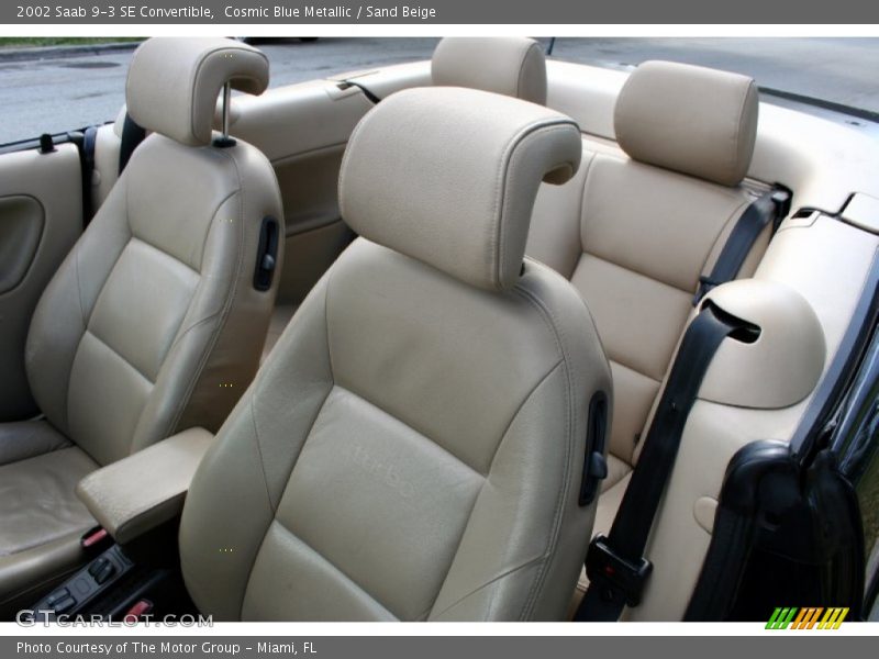 Cosmic Blue Metallic / Sand Beige 2002 Saab 9-3 SE Convertible