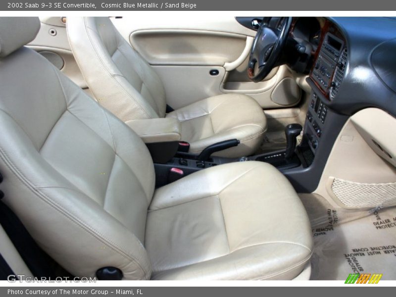 Cosmic Blue Metallic / Sand Beige 2002 Saab 9-3 SE Convertible