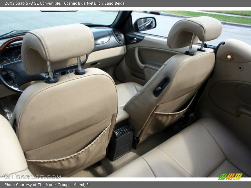 Cosmic Blue Metallic / Sand Beige 2002 Saab 9-3 SE Convertible