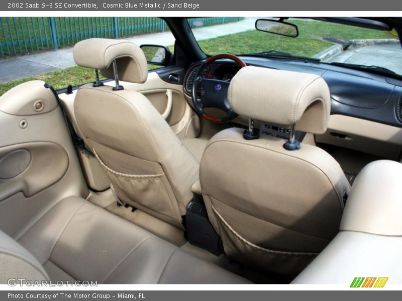 Cosmic Blue Metallic / Sand Beige 2002 Saab 9-3 SE Convertible