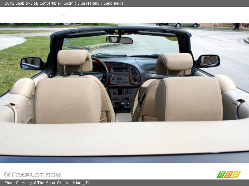 Cosmic Blue Metallic / Sand Beige 2002 Saab 9-3 SE Convertible