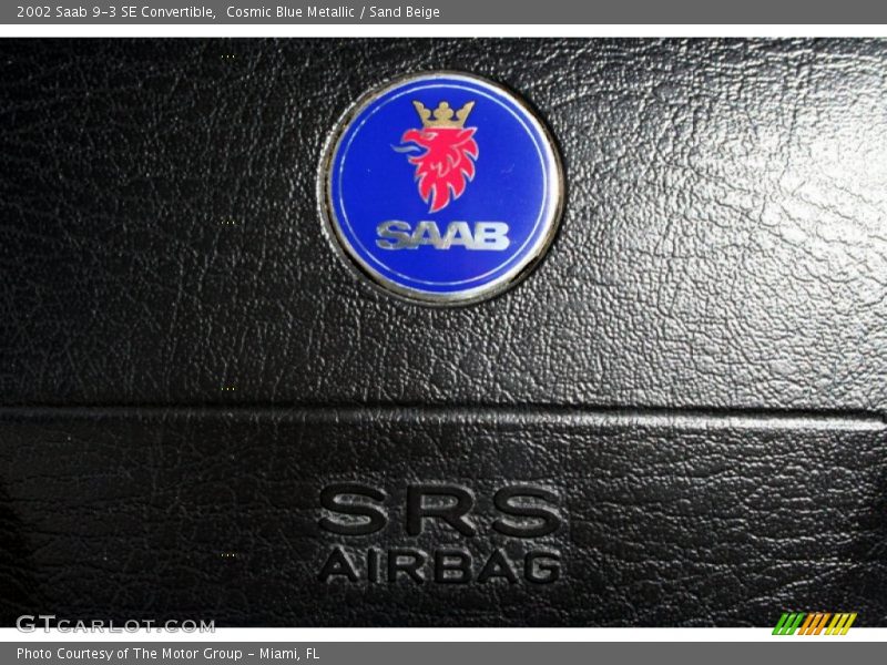 Cosmic Blue Metallic / Sand Beige 2002 Saab 9-3 SE Convertible