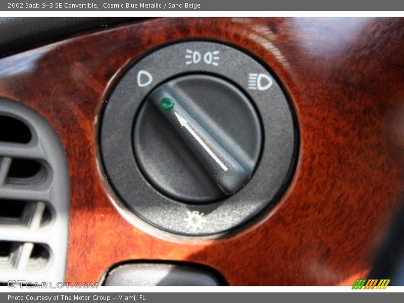 Cosmic Blue Metallic / Sand Beige 2002 Saab 9-3 SE Convertible