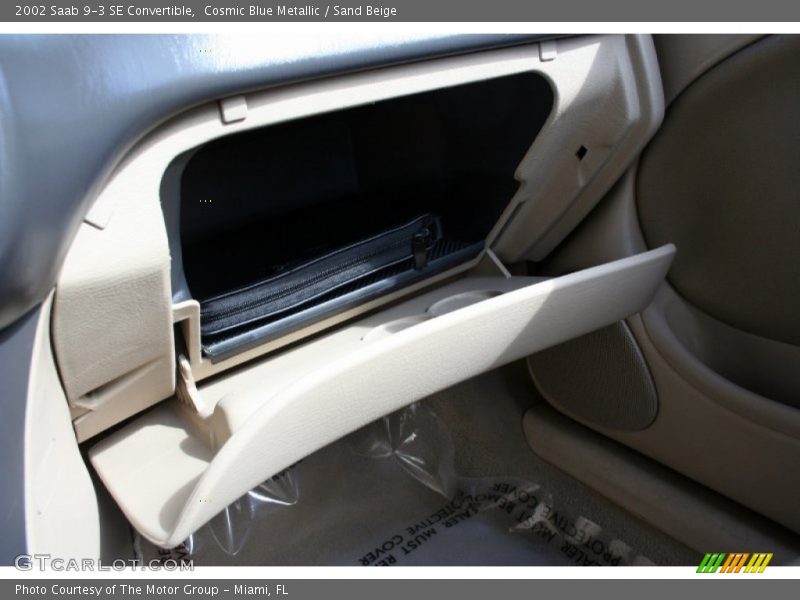 Cosmic Blue Metallic / Sand Beige 2002 Saab 9-3 SE Convertible