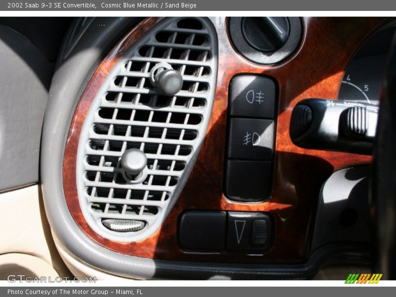 Cosmic Blue Metallic / Sand Beige 2002 Saab 9-3 SE Convertible