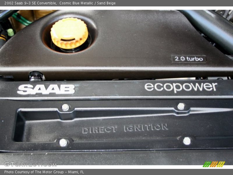 Cosmic Blue Metallic / Sand Beige 2002 Saab 9-3 SE Convertible