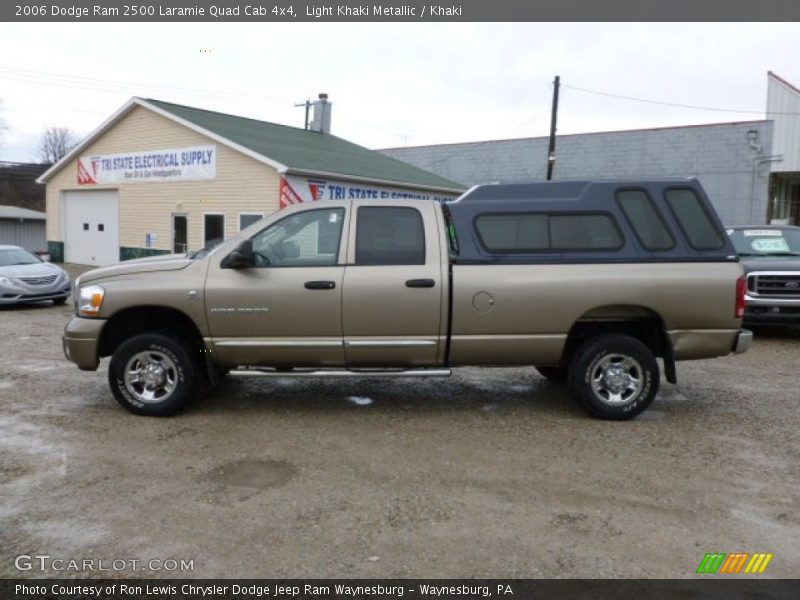 Light Khaki Metallic / Khaki 2006 Dodge Ram 2500 Laramie Quad Cab 4x4