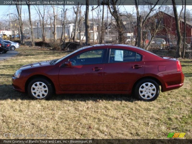 Ultra Red Pearl / Black 2006 Mitsubishi Galant ES