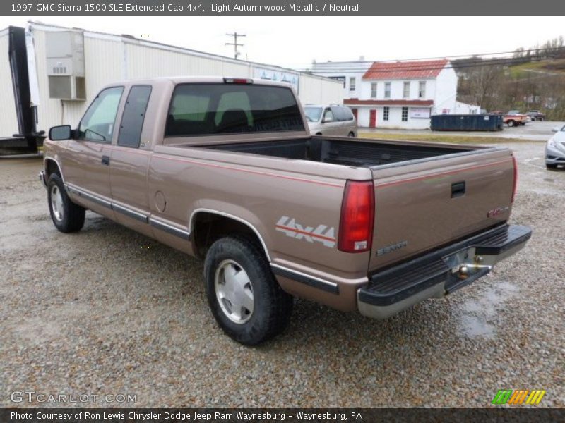 Light Autumnwood Metallic / Neutral 1997 GMC Sierra 1500 SLE Extended Cab 4x4