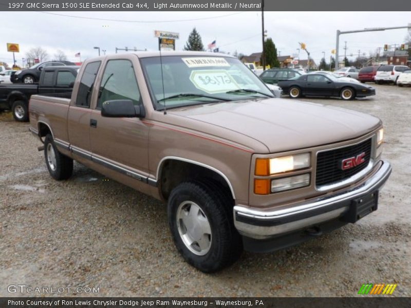 Front 3/4 View of 1997 Sierra 1500 SLE Extended Cab 4x4