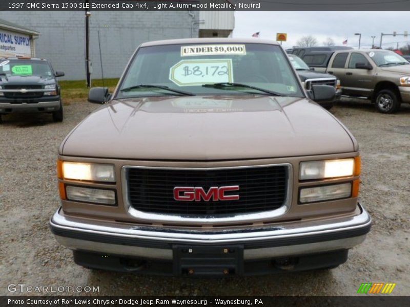 Light Autumnwood Metallic / Neutral 1997 GMC Sierra 1500 SLE Extended Cab 4x4
