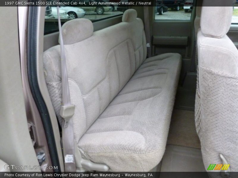 Rear Seat of 1997 Sierra 1500 SLE Extended Cab 4x4