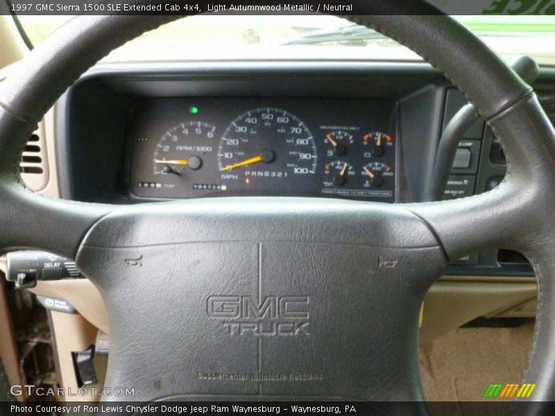 Light Autumnwood Metallic / Neutral 1997 GMC Sierra 1500 SLE Extended Cab 4x4