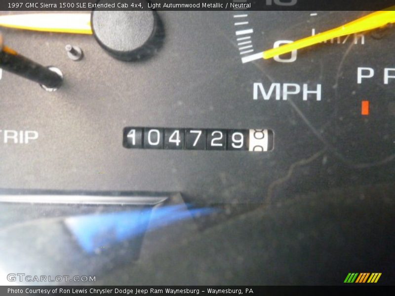 Light Autumnwood Metallic / Neutral 1997 GMC Sierra 1500 SLE Extended Cab 4x4