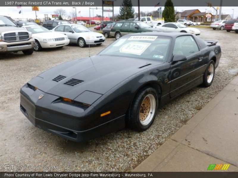  1987 Firebird GTA Trans Am Black