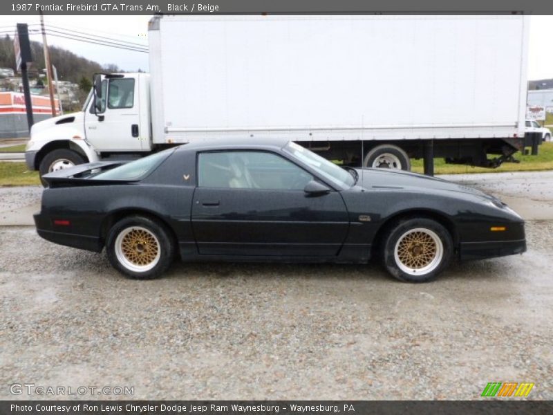 Black / Beige 1987 Pontiac Firebird GTA Trans Am