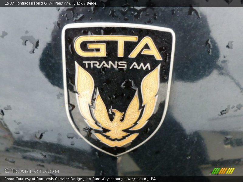  1987 Firebird GTA Trans Am Logo