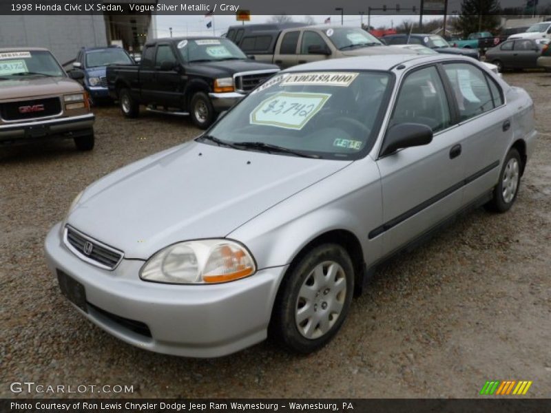 Vogue Silver Metallic / Gray 1998 Honda Civic LX Sedan