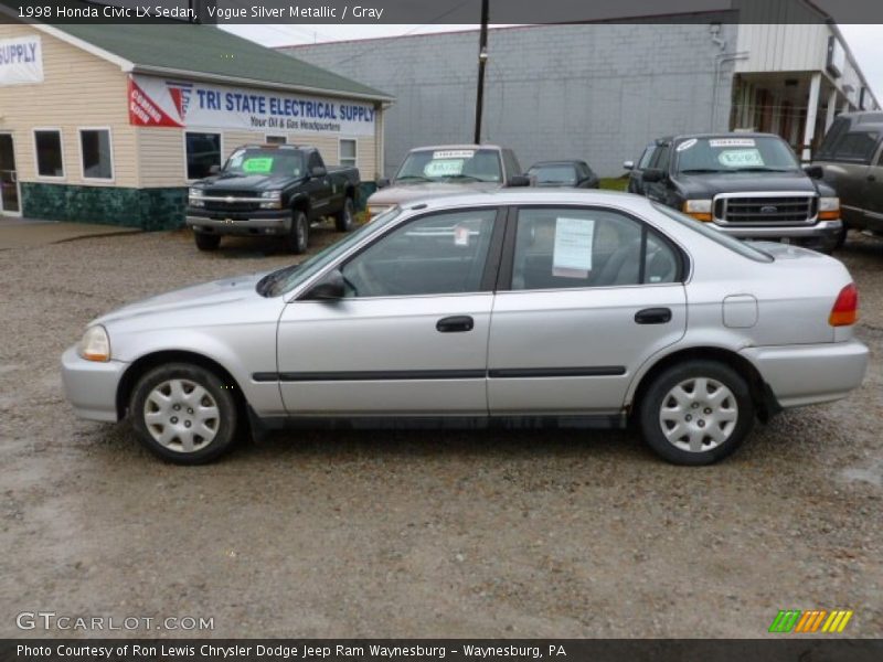 Vogue Silver Metallic / Gray 1998 Honda Civic LX Sedan