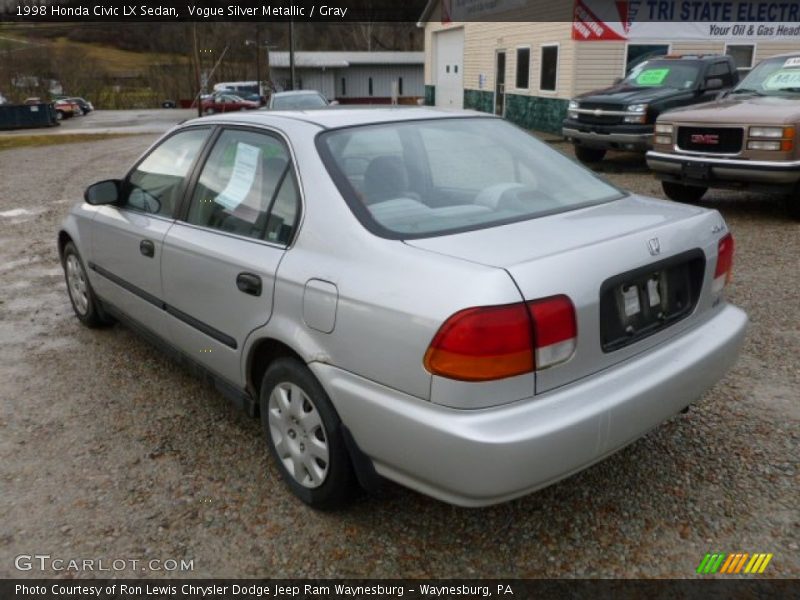 Vogue Silver Metallic / Gray 1998 Honda Civic LX Sedan