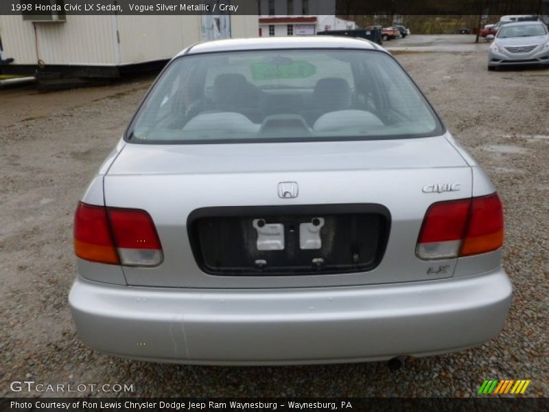 Vogue Silver Metallic / Gray 1998 Honda Civic LX Sedan