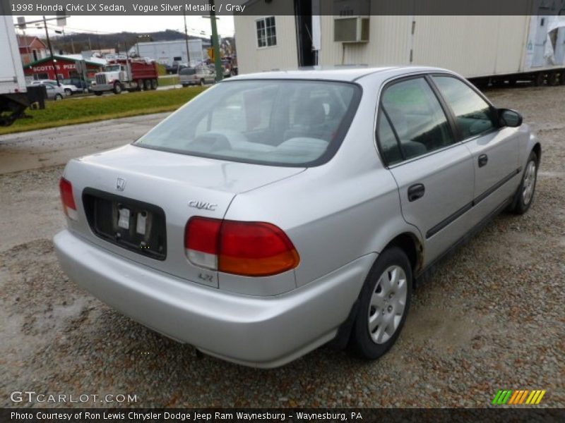 Vogue Silver Metallic / Gray 1998 Honda Civic LX Sedan