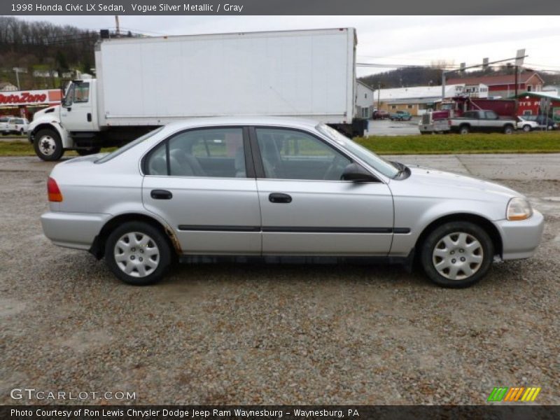 Vogue Silver Metallic / Gray 1998 Honda Civic LX Sedan