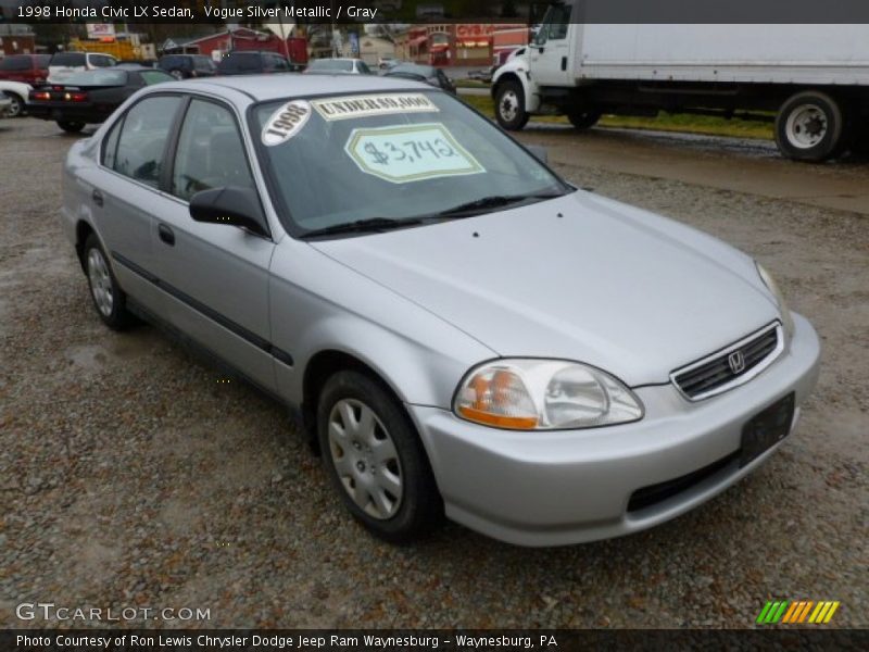 Vogue Silver Metallic / Gray 1998 Honda Civic LX Sedan