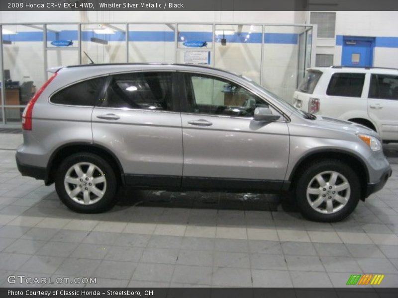 Whistler Silver Metallic / Black 2008 Honda CR-V EX-L 4WD