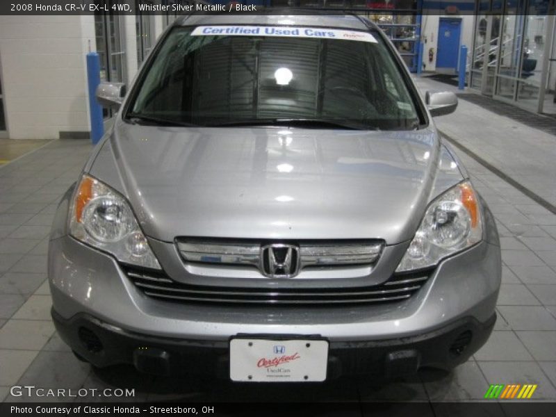 Whistler Silver Metallic / Black 2008 Honda CR-V EX-L 4WD